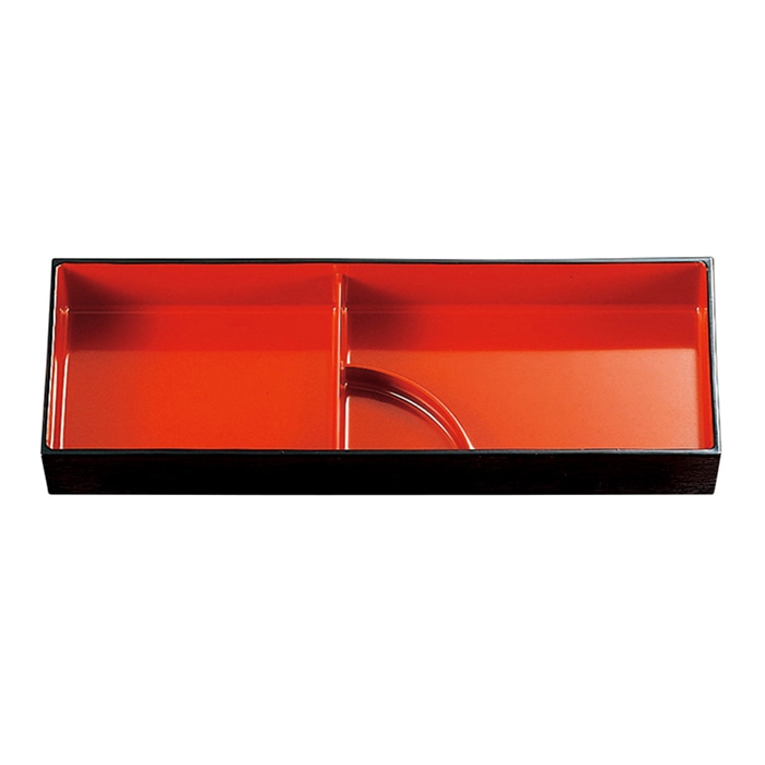 福井クラフト 大寿弁当 タレ付仕切親 溜内朱 21031260 1個(ご注文単位1個)【直送品】