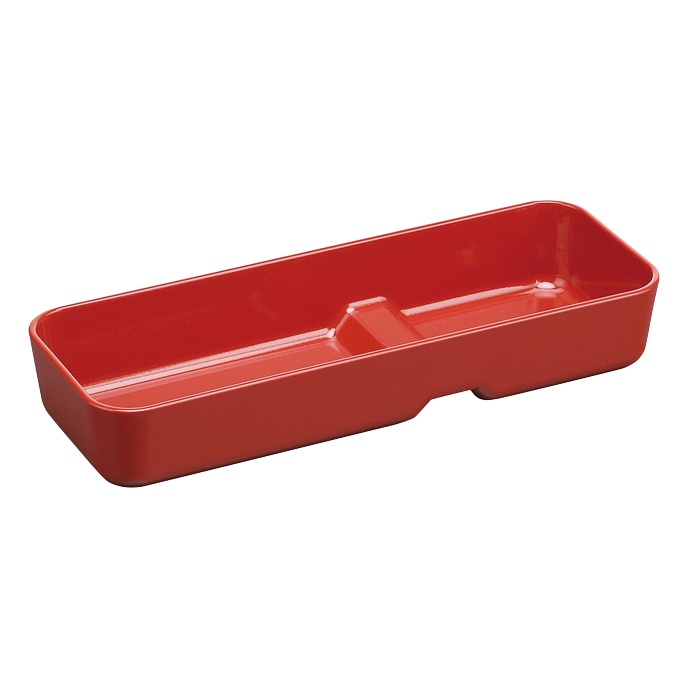 福井クラフト 250幅広段付カトラリーBOX　大 朱 60002340 1個（ご注文単位1個）【直送品】