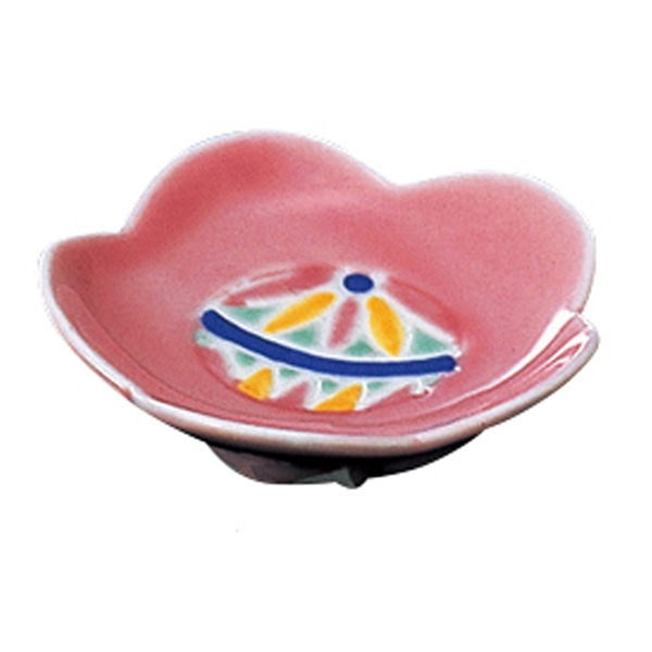 福井クラフト 陶器珍味　梅花 ピンク 12015070 1個（ご注文単位1個）【直送品】