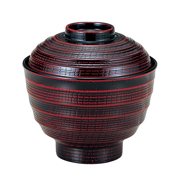 福井クラフト 小吸椀　積楽ロクロ目椀　蓋親セット 曙 12017100 1個（ご注文単位1個）【直送品】