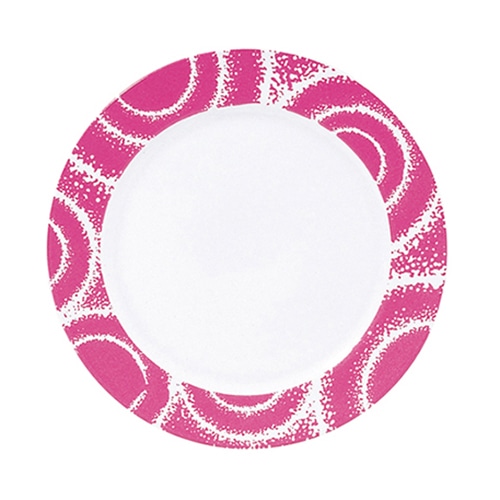 福井クラフト φ160寿司皿　光輪 ローズピンク 12020690 1個（ご注文単位1個）【直送品】