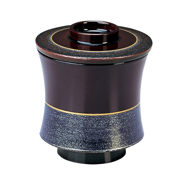 福井クラフト 箸洗い椀　糸巻小吸物椀 溜銀カスミ　内黒 12023390 1個（ご注文単位1個）【直送品】