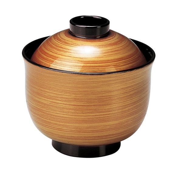 福井クラフト ゆり型小吸物椀 3寸 蓋親セット ゴールドカスミ 内黒 12023690 1個(ご注文単位1個)【直送品】