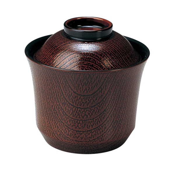 福井クラフト 耐熱小吸椀 3寸 富士型小吸物椀 蓋親セット 栃 内黒 12023823 1個(ご注文単位1個)【直送品】