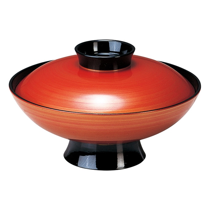福井クラフト 雑煮椀 5.5寸 小槌椀 蓋親セット 朱こがねツバ黒 内黒 12025550 1個(ご注文単位1個)【直送品】