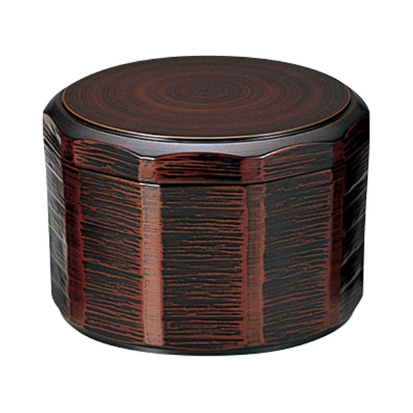 福井クラフト 耐熱飯器 木彫多用丼 中 φ140 蓋親セット 栃 内黒 12026170 1個(ご注文単位1個)【直送品】