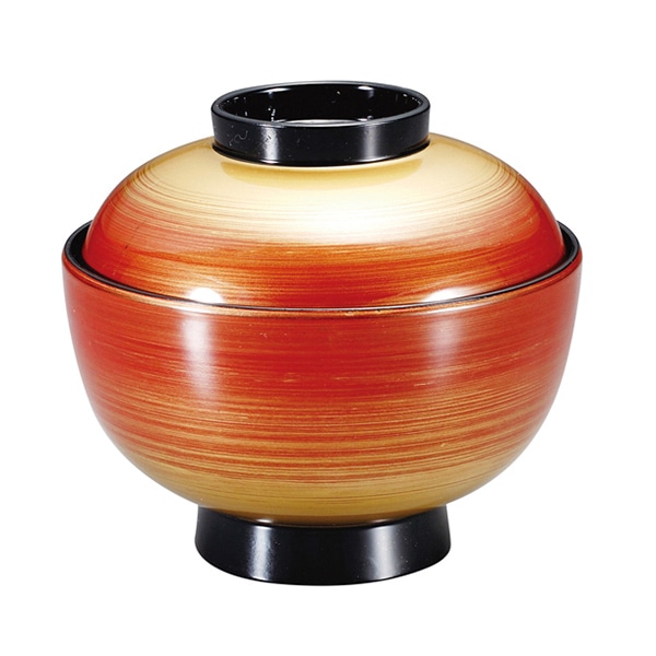 福井クラフト 耐熱吸物椀　3.7寸　仙才椀　蓋親セット 金かすみ　内黒 12033520 1個（ご注文単位1個）【直送品】