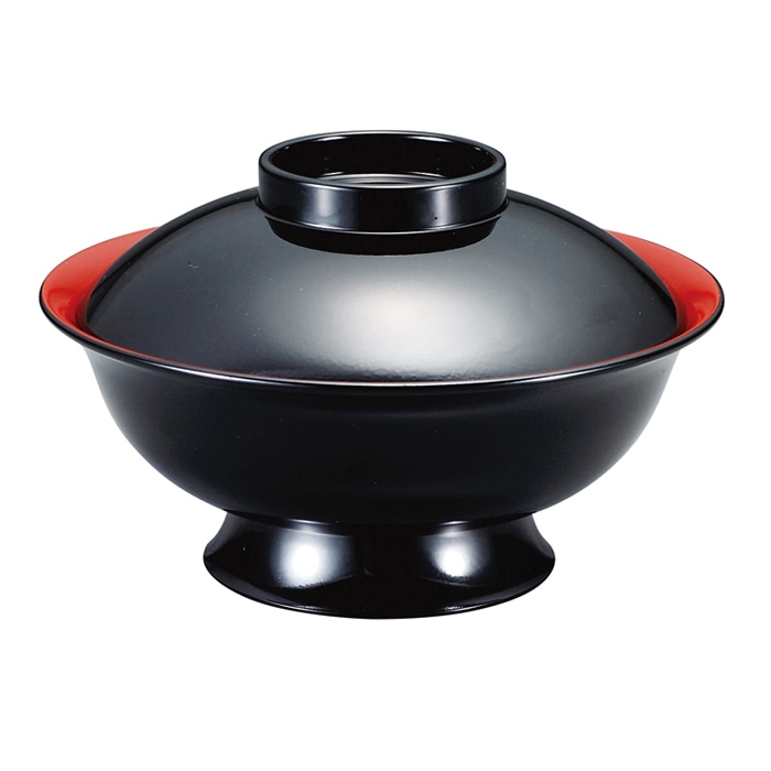 福井クラフト 雑煮椀　5.5寸　聖龍椀　蓋親セット 黒　内朱 12033660 1個（ご注文単位1個）【直送品】