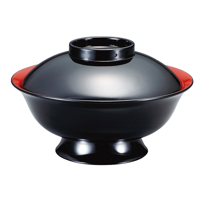 福井クラフト 雑煮椀　6寸　聖龍椀　蓋親セット 黒　内朱 12033670 1個（ご注文単位1個）【直送品】