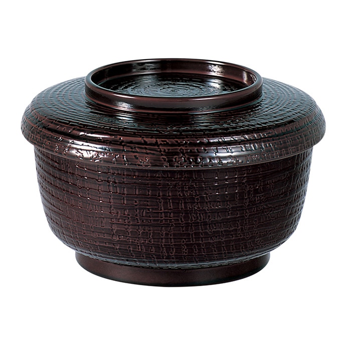 福井クラフト 耐熱飯器 ケヤキ割子 小 蓋親セット 溜 内朱 12033970 1個(ご注文単位1個)【直送品】