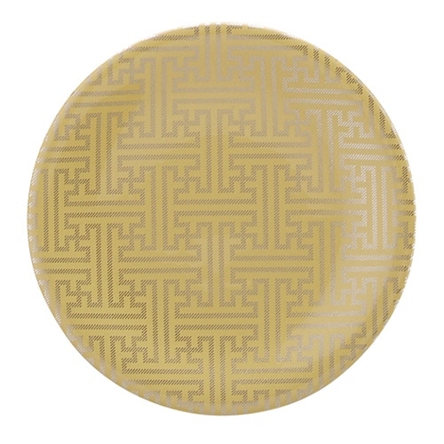 福井クラフト 耐熱φ150寿司皿 ベージュ紗綾銀粉蒔 12040040 1個（ご注文単位1個）【直送品】