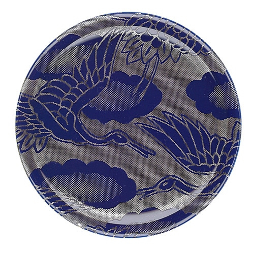 福井クラフト 耐熱φ150新寿司皿 西陣風青銀鶴 12041210 1個（ご注文単位1個）【直送品】