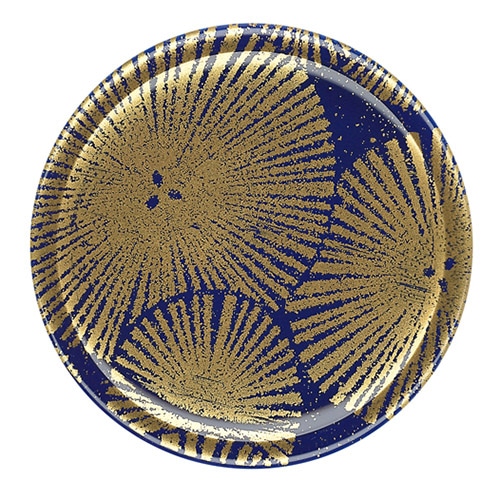 福井クラフト 耐熱φ150新寿司皿 和紙風紺松葉 12041300 1個(ご注文単位1個)【直送品】