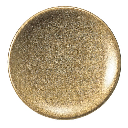 福井クラフト 耐熱φ150寿司皿　パール塗 金パール 12041820 1個（ご注文単位1個）【直送品】