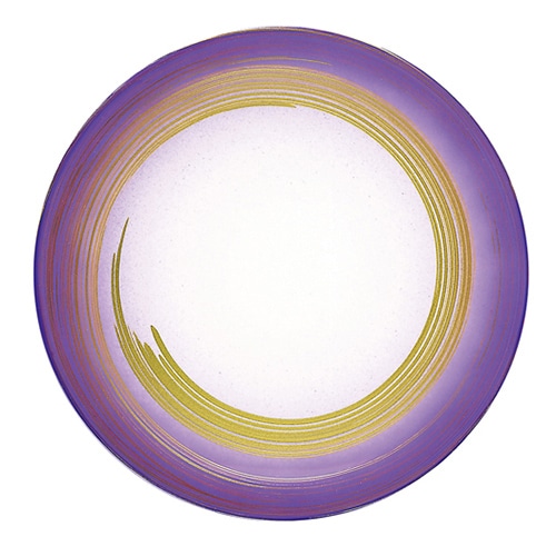 福井クラフト 耐熱φ150寿司皿 パープルぼかし一筆 12042420 1個（ご注文単位1個）【直送品】