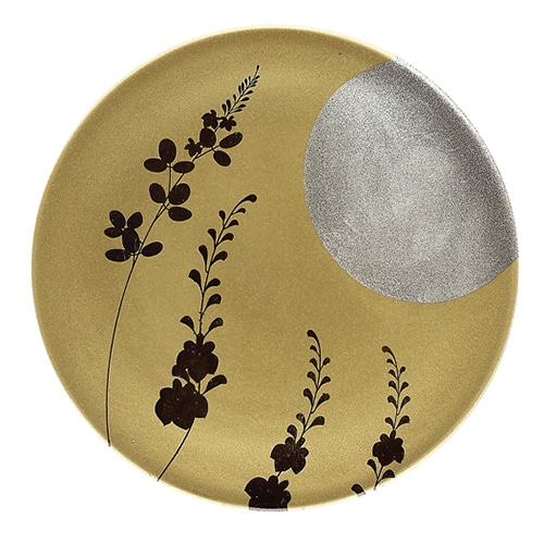 福井クラフト 耐熱φ150寿司皿 満月金 12043470 1個（ご注文単位1個）【直送品】