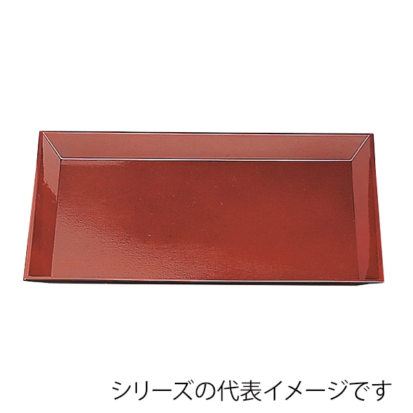 福井クラフト 長角トレー　尺5　羽反布目盆 溜SL 15020150 1枚（ご注文単位1枚）【直送品】