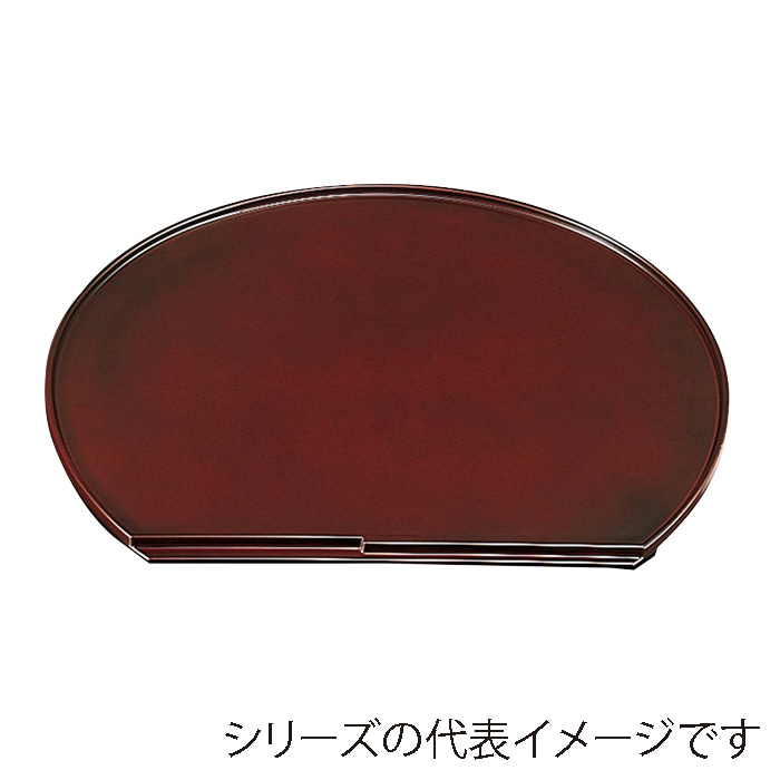 福井クラフト くつわ半月盆　尺5　片面 チーク 15034120 1枚（ご注文単位1枚）【直送品】