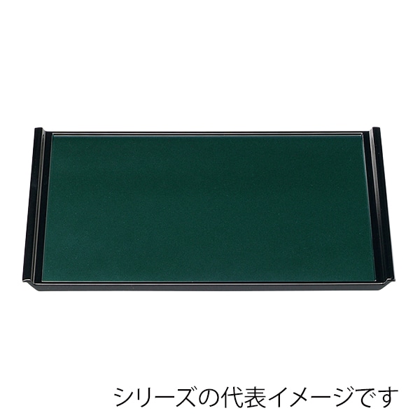 福井クラフト 長角トレー　尺8　フライト盆 グリーンパール毘沙門天塗 15053270 1枚（ご注文単位1枚）【直送品】