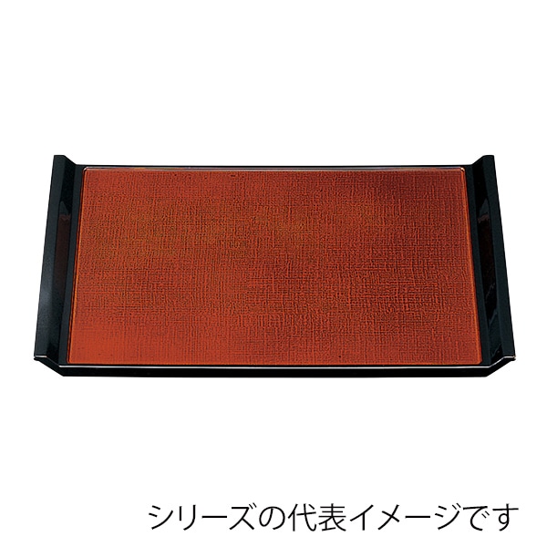 福井クラフト 長角トレー　尺3　ウエーブ布目盆 春慶カスリSL 15234800 1枚（ご注文単位1枚）【直送品】