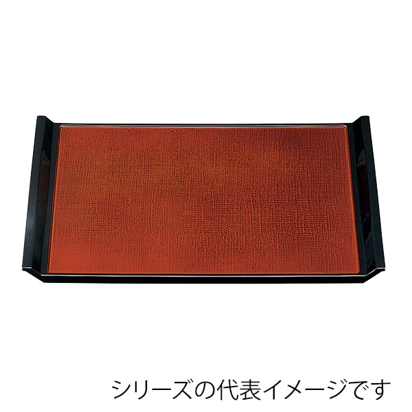 福井クラフト 長角トレー　尺4　ウエーブ布目盆 春慶カスリSL 15234810 1枚（ご注文単位1枚）【直送品】