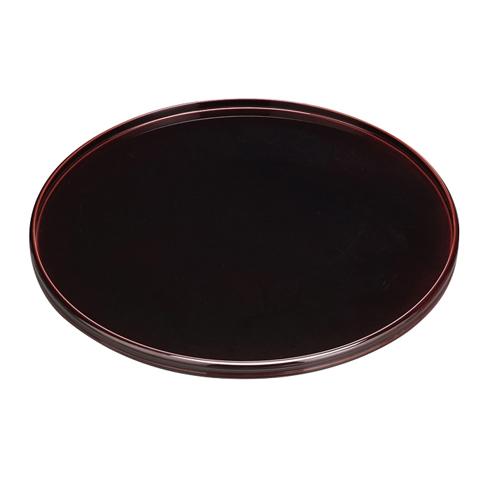 福井クラフト 木製丸盆 尺2 糸巻 溜漆塗 16914730 1枚(ご注文単位1枚)【直送品】