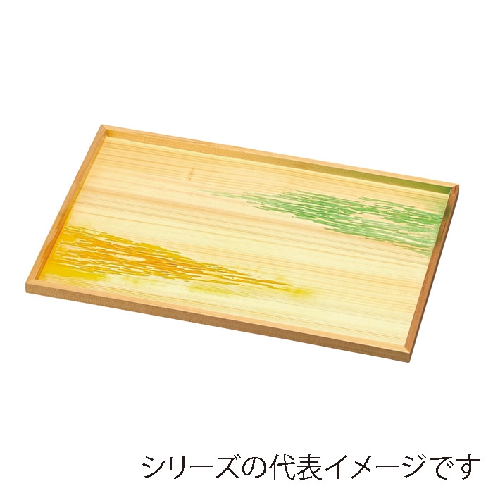 福井クラフト 木製長角盆　尺2　長角御神前盆 雲海クリアー仕上 16915210 1枚（ご注文単位1枚）【直送品】