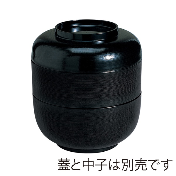福井クラフト 太呂花弁当 親 黒ハジキ刷毛目 内朱 21002952 1個(ご注文単位1個)【直送品】