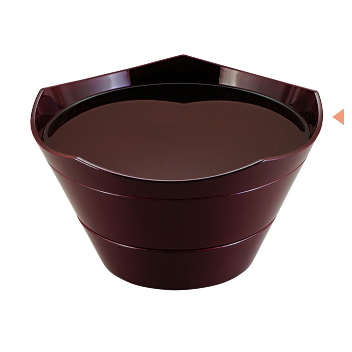 福井クラフト 8寸王冠前菜盆 溜毘沙門天 21003470 1個(ご注文単位1個)【直送品】