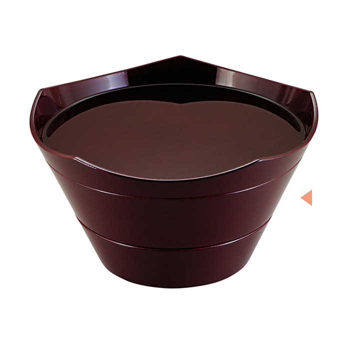 福井クラフト 7.3寸王冠盛箱 溜毘沙門天 21003480 1個(ご注文単位1個)【直送品】