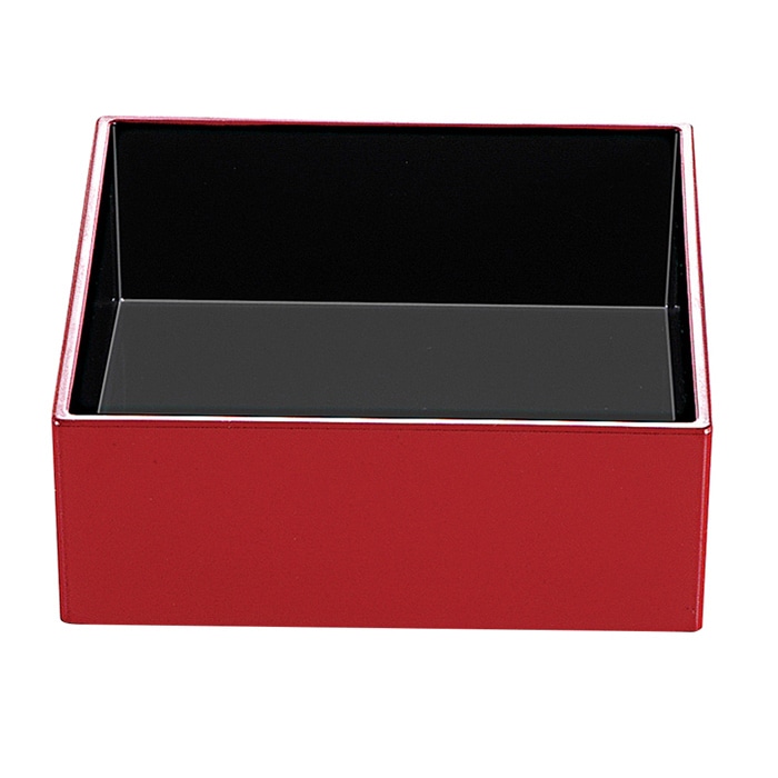 福井クラフト 8.5寸長角 システムオードブル 中子1個 朱 内黒 21003730 1個(ご注文単位1個)【直送品】