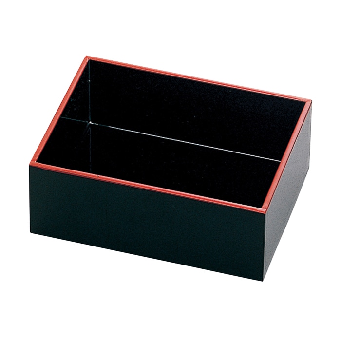 福井クラフト 尺7寸長手松花堂用 マルチボックス1B 内外黒天朱 21014010 1個(ご注文単位1個)【直送品】