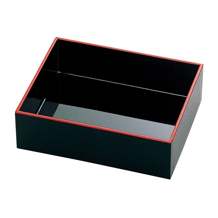 福井クラフト 尺7寸長手松花堂用 マルチボックス3B 内外黒天朱 21014030 1個(ご注文単位1個)【直送品】