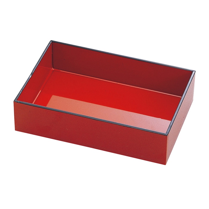 福井クラフト 尺7寸長手松花堂用 マルチボックス4R 内外朱天黒 21014140 1個(ご注文単位1個)【直送品】