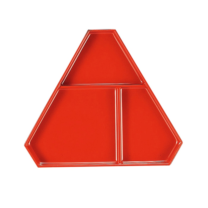 福井クラフト 三角富士弁当用仕切 朱 21066130 1個(ご注文単位1個)【直送品】