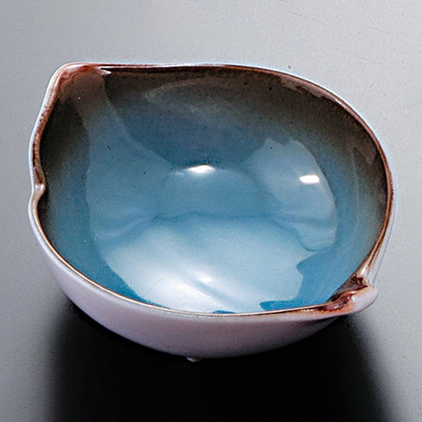 福井クラフト 珍味・小鉢　葉小鉢 青磁塗り 21181440 1個（ご注文単位1個）【直送品】