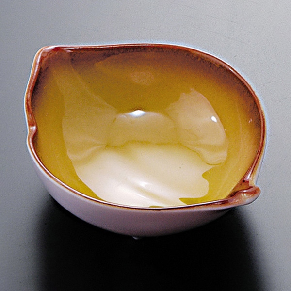 福井クラフト 珍味・小鉢　葉小鉢 織部塗り 21181450 1個（ご注文単位1個）【直送品】