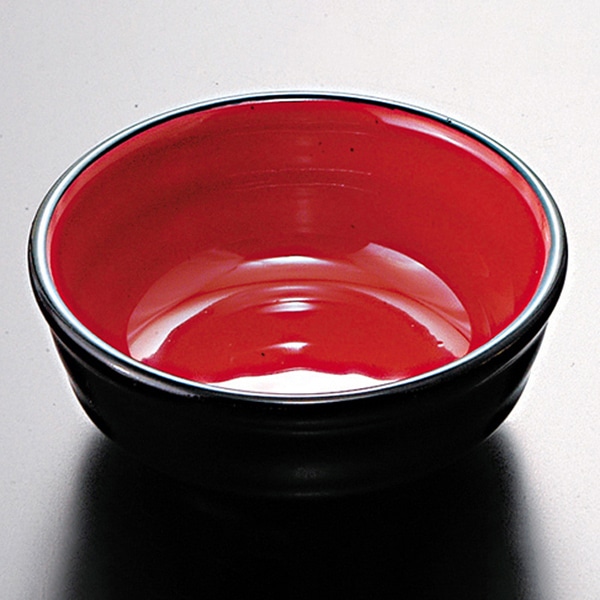 福井クラフト 漆器珍味　φ80うず小鉢 黒内朱 21181480 1個（ご注文単位1個）【直送品】