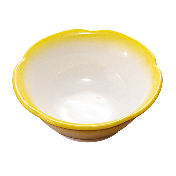 福井クラフト 漆器珍味　花渕小付 黄色吹 21181510 1個（ご注文単位1個）【直送品】