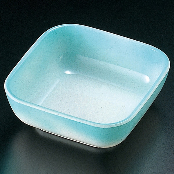 福井クラフト 漆器珍味　角小付 ブルー吹 21181560 1個（ご注文単位1個）【直送品】