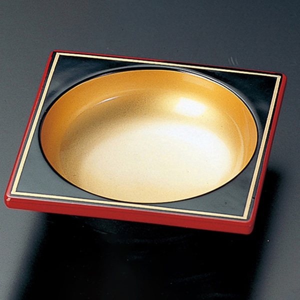福井クラフト 松花堂用小鉢　満月角鉢 金パール 22001120 1個（ご注文単位1個）【直送品】