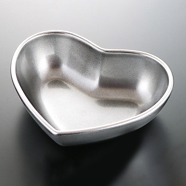 福井クラフト 松花堂用小鉢　ハート鉢 銀透 22010530 1個（ご注文単位1個）【直送品】