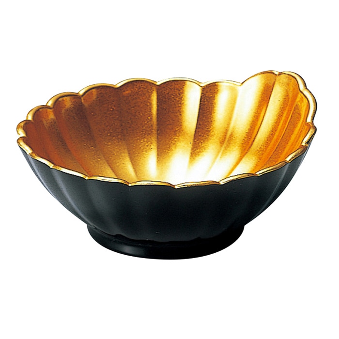 福井クラフト 天つゆ　菊鉢 金粉蒔塗 22020060 1個（ご注文単位1個）【直送品】