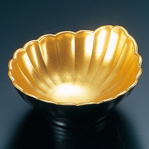 福井クラフト 天つゆ　菊鉢 金粉蒔塗 22020060 1個（ご注文単位1個）【直送品】