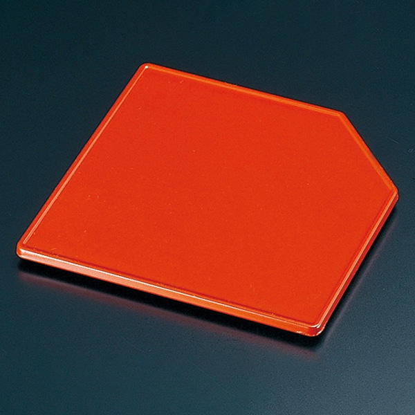 福井クラフト 松花堂用小皿　平板 朱 22020070 1個（ご注文単位1個）【直送品】