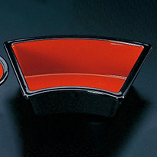 福井クラフト 尺1寸松花堂用　扇面鉢 内朱天黒 22060680 1個（ご注文単位1個）【直送品】