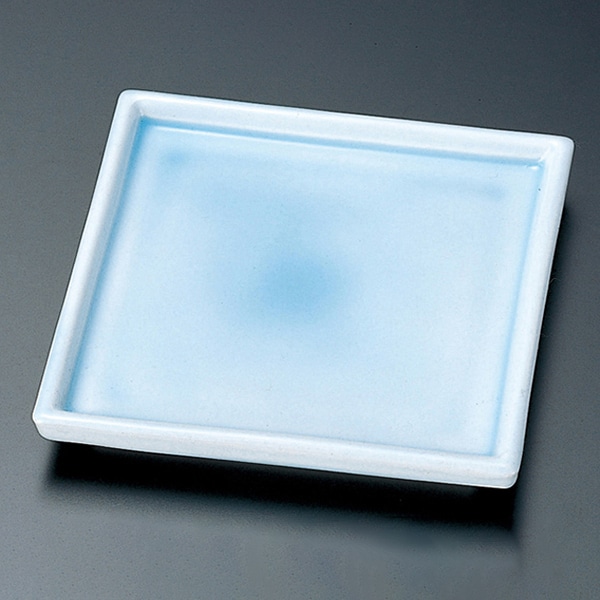 福井クラフト 松花堂用小皿　正角皿 青磁 22911140 1個（ご注文単位1個）【直送品】