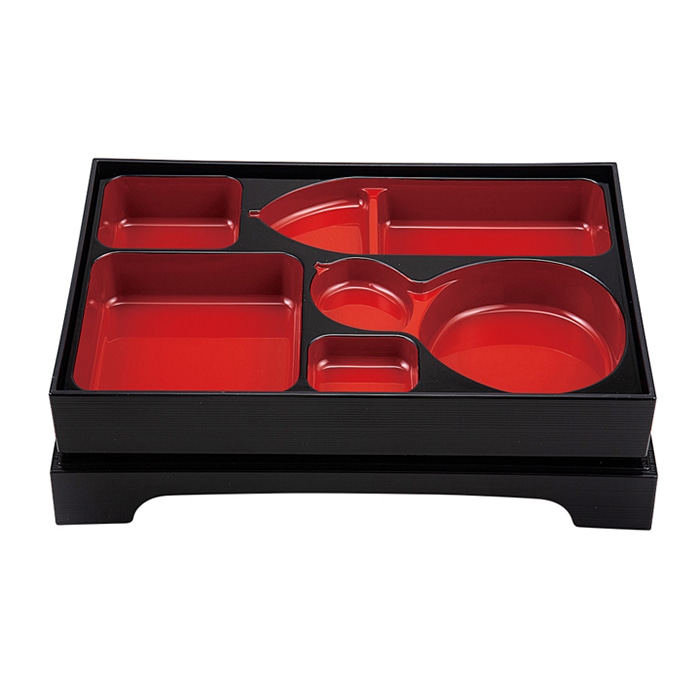 福井クラフト 尺2.5寸千筋箱膳用仕切 内朱天黒 24080013 1個（ご注文単位1個）【直送品】