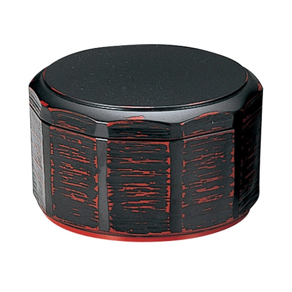 福井クラフト 耐熱飯器　木彫飯器　小　φ128　蓋親セット 曙　内朱 32000170 1個（ご注文単位1個）【直送品】