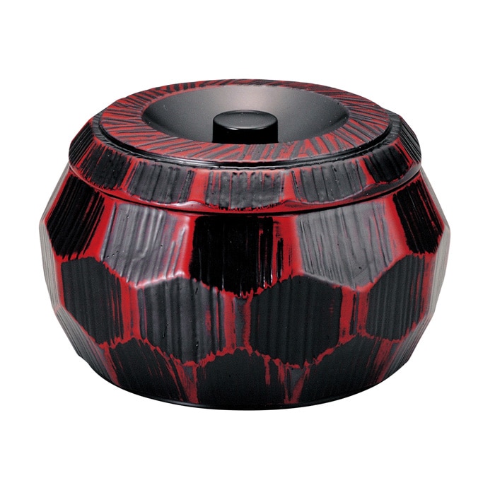 福井クラフト 飯器　はつり亀甲丼　蓋親セット 曙塗　内黒 41000170 1個（ご注文単位1個）【直送品】